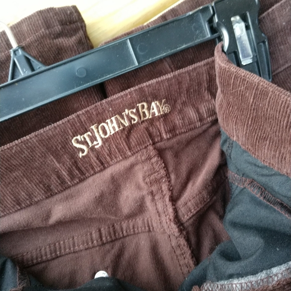 NWOT St. John's Bay Women's Average Secretly Slender Boot Cut Brown Corduroy 14 - Picture 9 of 9